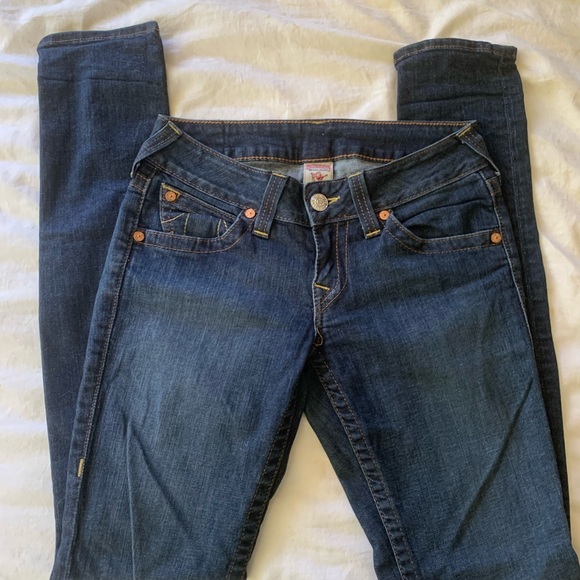 TRUE RELIGION Women’s Low Rise Skinny Jean Size 28 - Picture 2 of 4